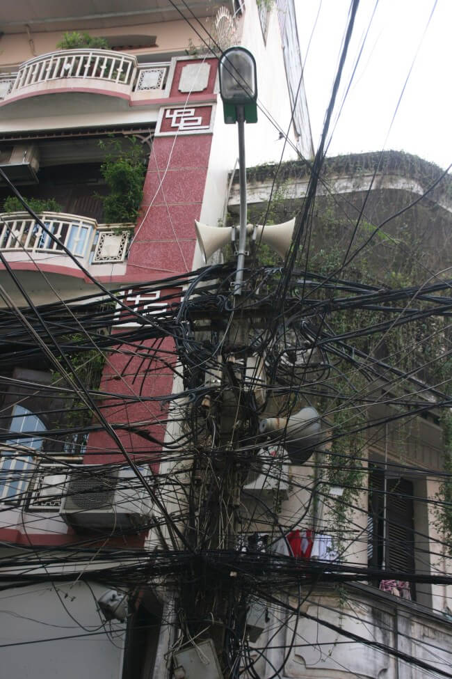 Electricity wires Hanoi